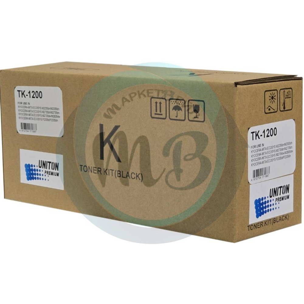 Тонер-картридж UNITON, аналог для KYOCERA TK-1200 для M2235/P2335/M2735/M2835 (3K, TOMOEGAWA) Premium
