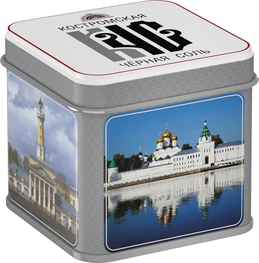 Черная соль пищевая жестяная банка 240 г