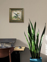 Картина на стену для интерьера на холсте в раме "Птицы" 29*29 см