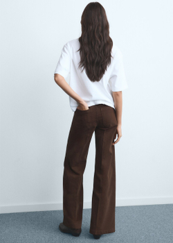 Джинсы wideleg с карманами