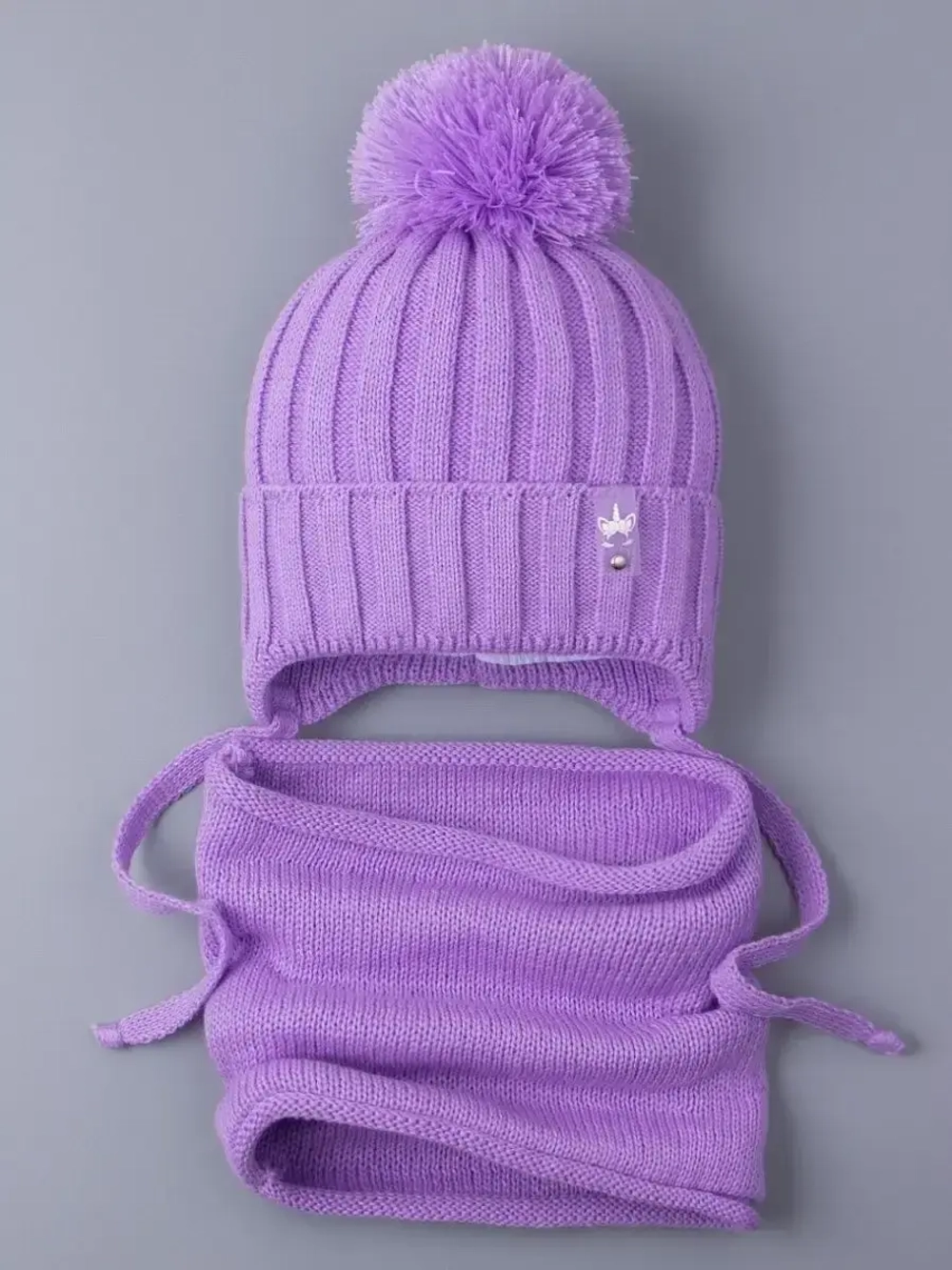 Шапка для девочек осенняя и снуд