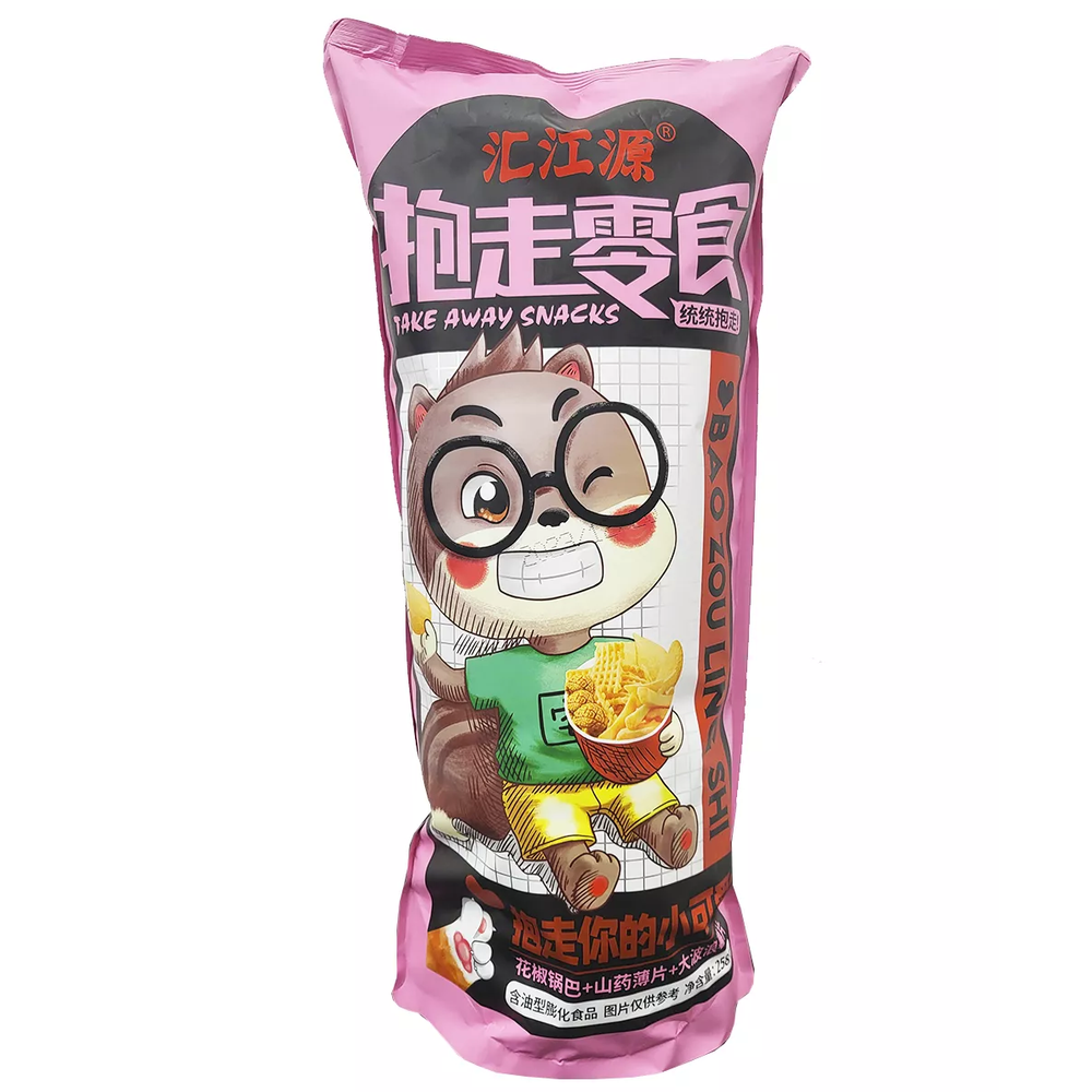 Чипсы воздушные Bao Zou Ling Shi бурундук 320 гр. филетовый