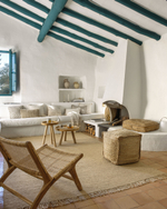 Приставной столик Glenda из массива тика Ø 35 см