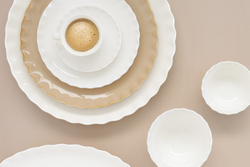 Тарелка 20см Easy Life Onde белая