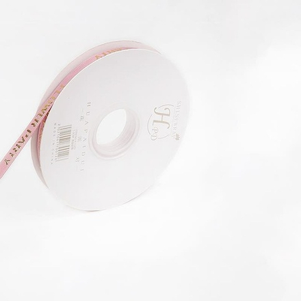 Лента шелк "Party" 1см*45ярд ПЕРСИК