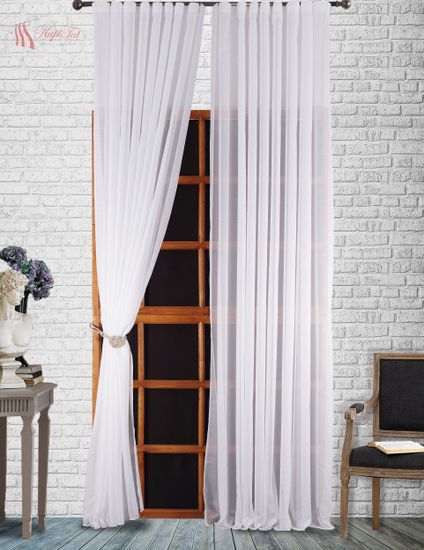 Плотный тюль-сетка Pier (белый)