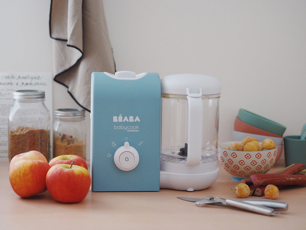 Блендер-пароварка для детского питания 5 в 1 BEABA Babycook Express голубой