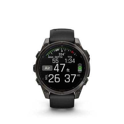 Часы Garmin Fenix 8 Amoled Sapphire Titanium Carbon Grey DLC Black Watch (47mm) Black