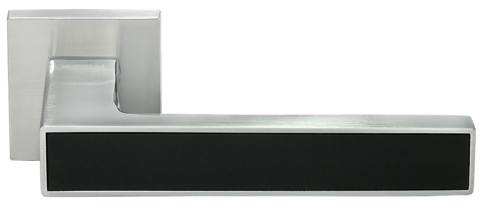 Дверные ручки Morelli "SULLA" MH-48-S6 SC/BL Цвет - Матовый хром/чёрный