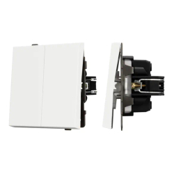 Механизм выключателя двухклавишный проходной SWT-TENDO-MKP2-SFPL-WH (230V, 10A) (Arlight, -) 054556