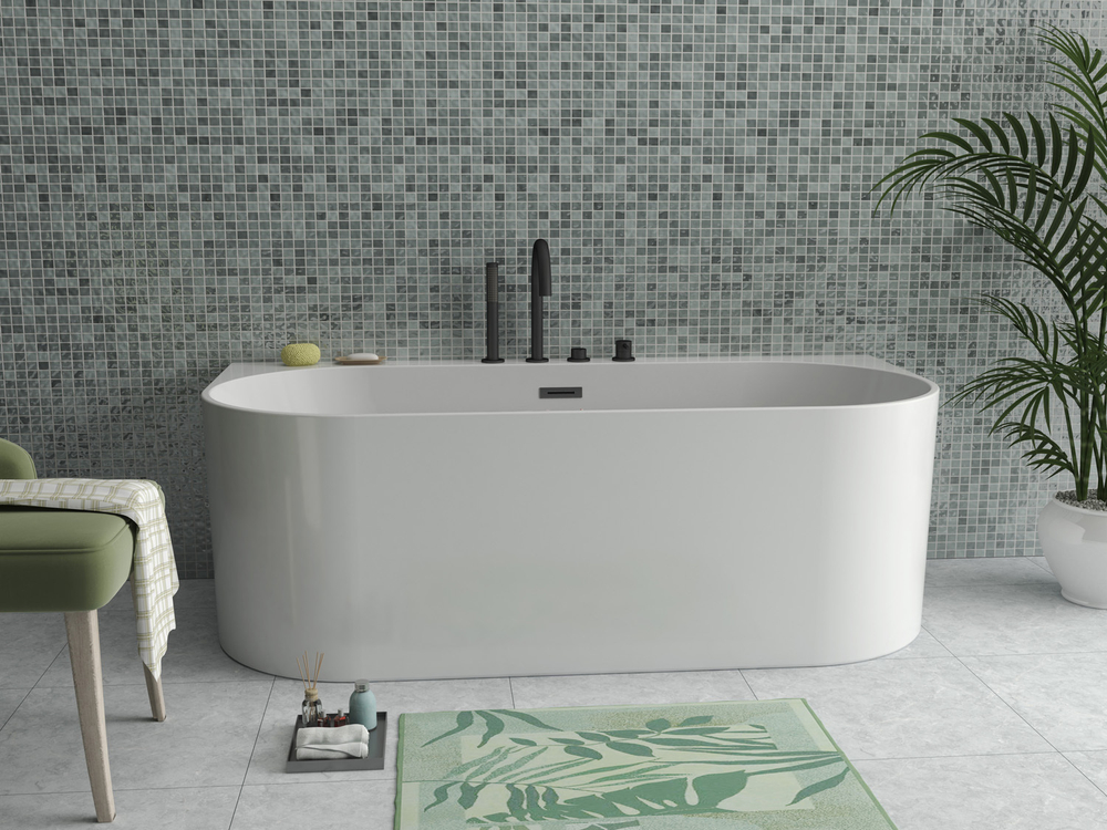 Акриловая ванна 180х80 см Azario Bradford BRA18080 белая
