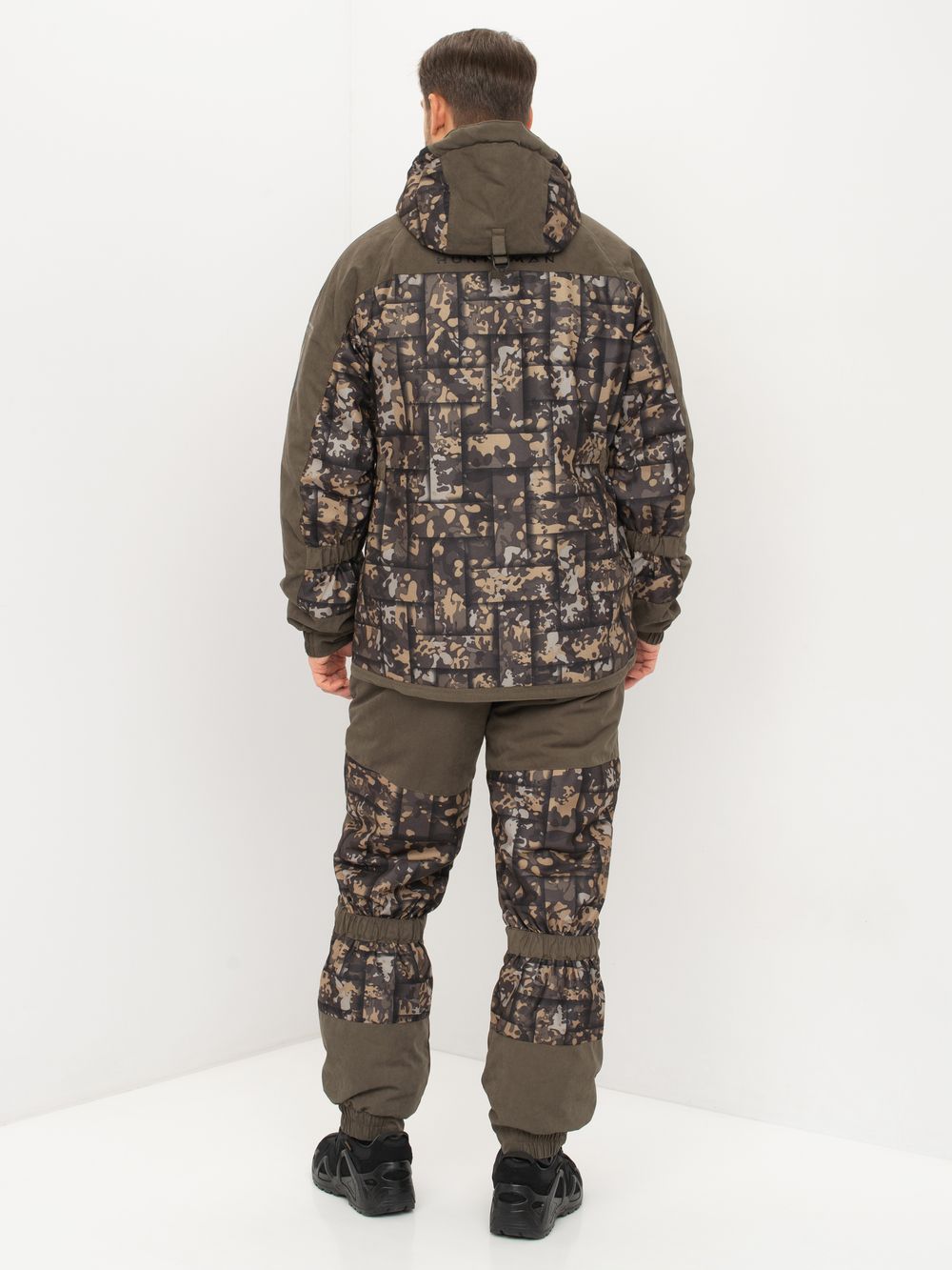 Костюм демисезонный Горка-Люкс ткань Исландия/Алова цвет Хаки/КМФ 005