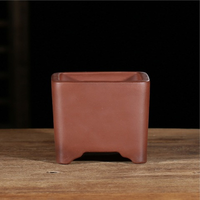 Состаренный неглазурованный горшок для бонсай высочайшего качества (исинская керамика) | 11.5*9.8