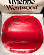 VIVIENNE WESTWOOD СУМКА ЧЕРНАЯ С КРАСНЫМ С ЛОГОТИПОМ БРЕНДА