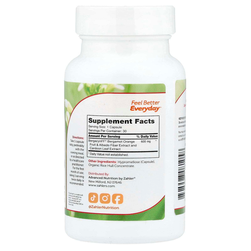 Zahler, CholestStall™, улучшенная формула холестерина, 30 капсул