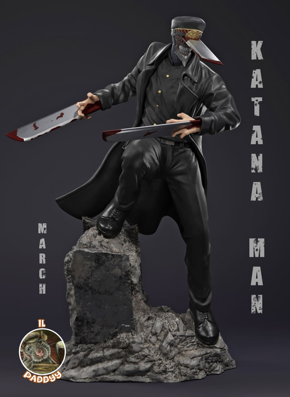 Samurai Sword Katana Man Chainsaw Man Фигурка