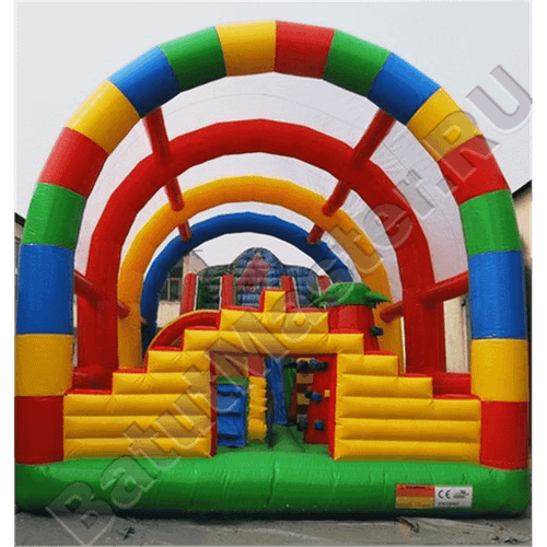 Коммерческий надувной батут "Радуга 2" 13*6*6 м
