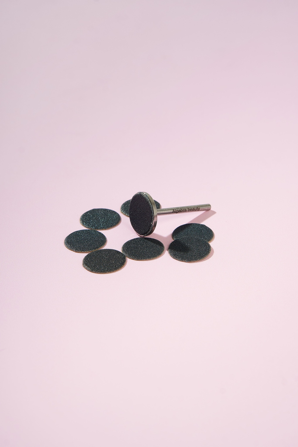 Сменные файлы - диски для педикюра, чёрные, тонкие, размер С 15 мм