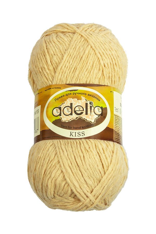 Пряжа Adelia Kiss / уп.10 мот. по 50г, 145м, 15 бежевый