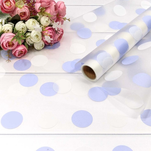 Пленка прозрачная "Горох" Сиреневый