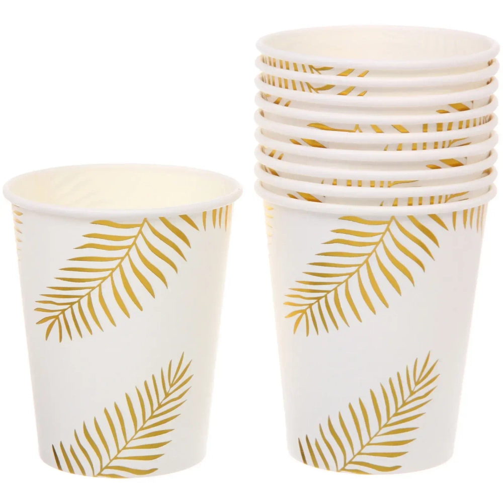 Стакан бумажный 0,2л в наборе 10 шт «Золотые листья»