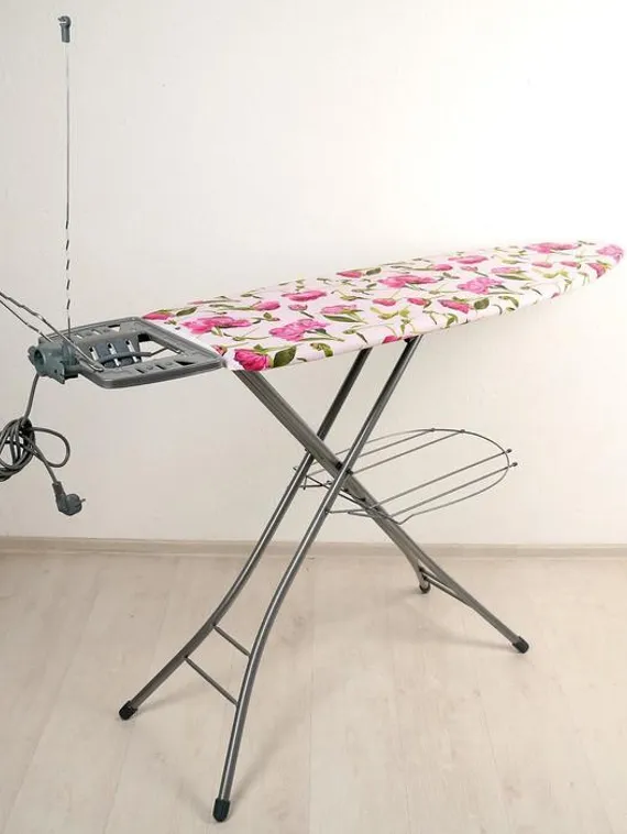 Доска гладильная Nika «Эльза де люкс», 122×40 см, металл, регулируемая высота до 93 см рисунок МИКС