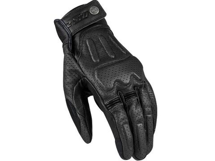 LS2 Кожаные мотоперчатки классические DUSTER MAN GLOVES черные