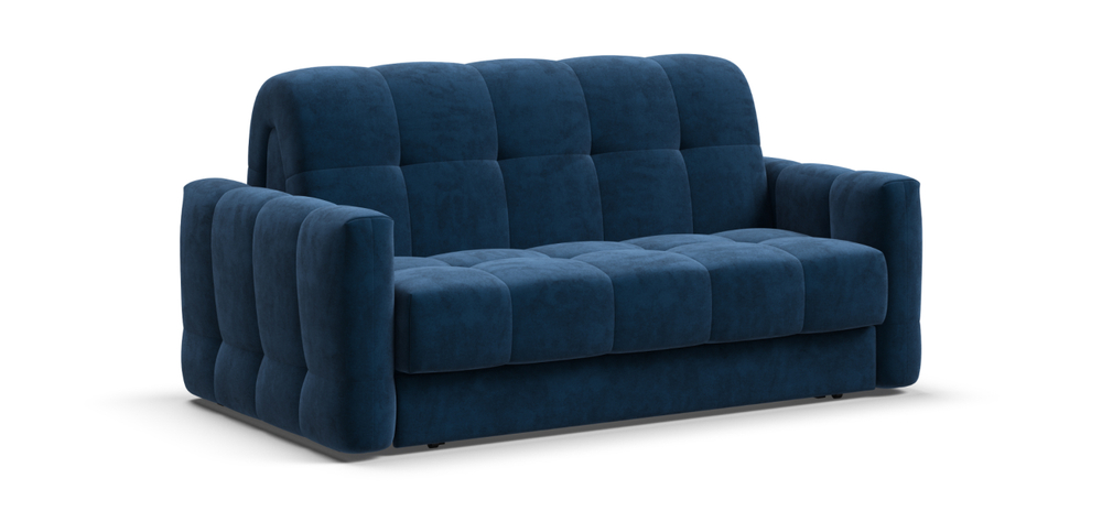 Диван Босс Слип 140 Велюр Монолит синий