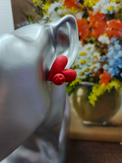 Серьги-пуссеты Ромашки