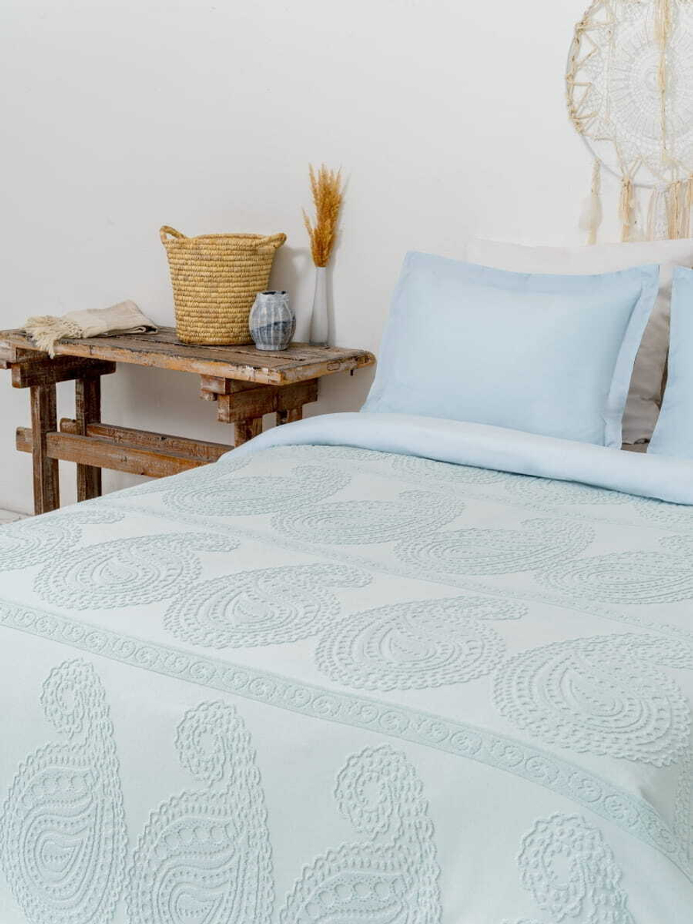 Покрывало 200x220 Arya home Misley мятный