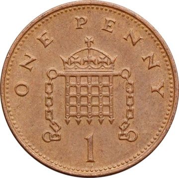 1 пенни 1998-2008 Великобритания