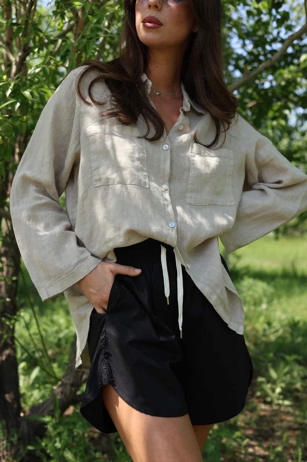 рубашка свободного кроя