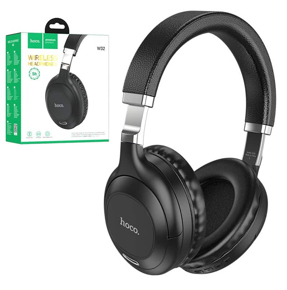 Полноразмерные Bluetooth наушники HOCO W32 (черный)