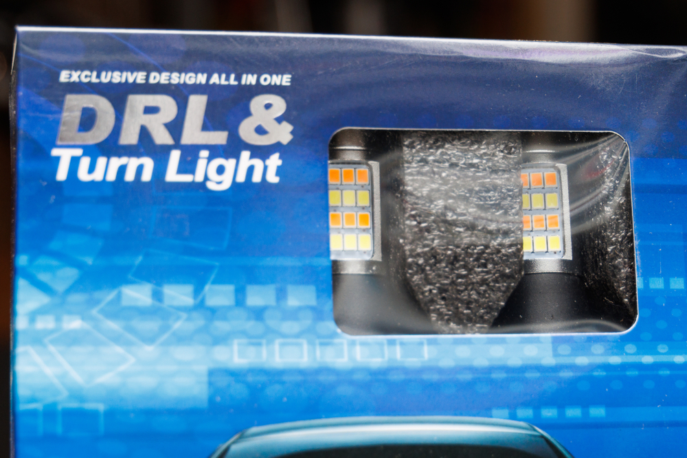 LED DRL в поворотник W21W (7440)