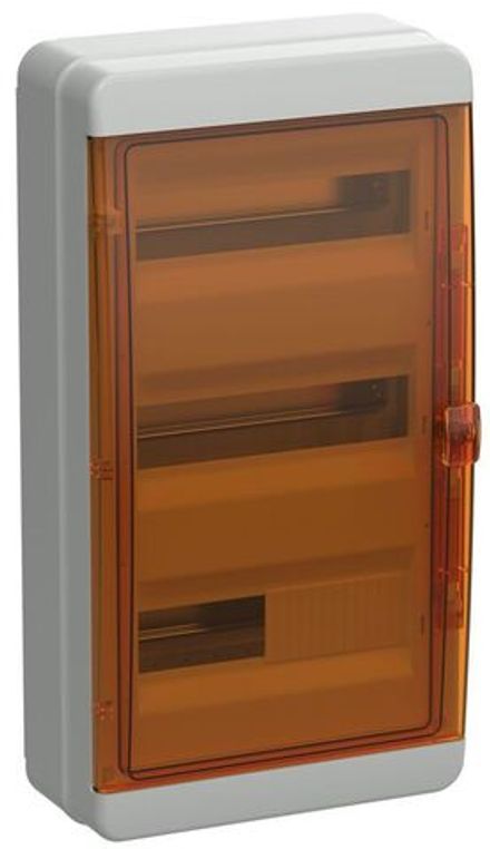 Корпус КМПн-36 TEKFOR IP65 оранж. прозр. дверь пластик. IEK TF5-KP72-N-36-65-K03-K09