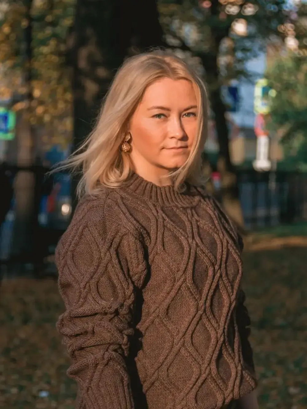 Свитер с узором Ромбы