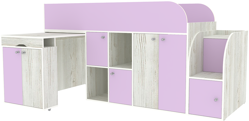 Кровать-чердак КарИВи Малыш 3 Винтерберг Ирис