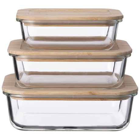 Контейнер для запекания и хранения с крышкой из бамбука 640мл Smart Solutions