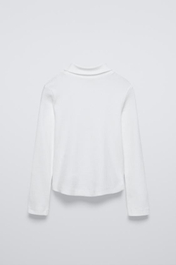 ZARA ЛОНГСЛИВ СО СТРАЗАМИ, БЕЛЫЙ