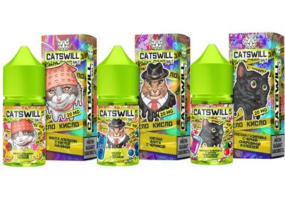 Жидкость CATSWILL Sour Salt 2% STRONG 30 ml