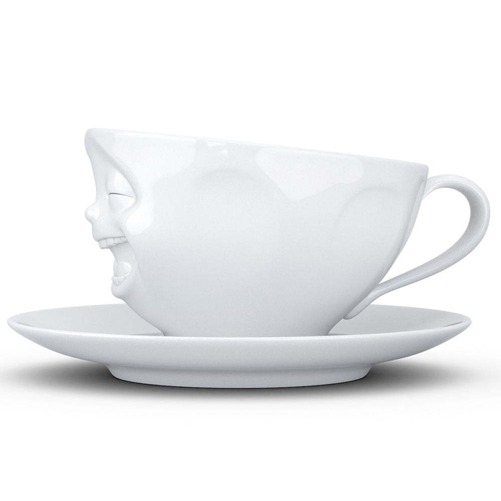 Чайная пара tassen laughing, 200 мл, белая