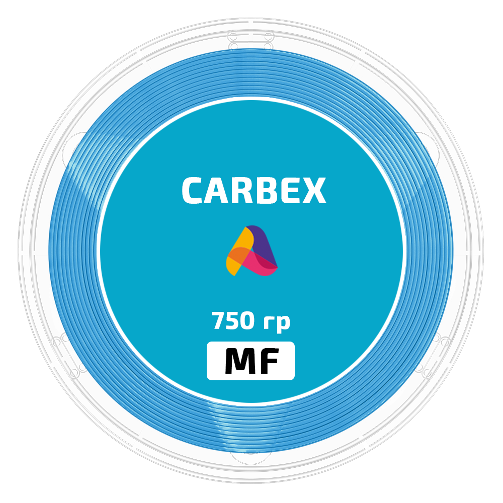 CARBEX MF пластик для 3D печати, 1.75 мм, синий, 750 гр.