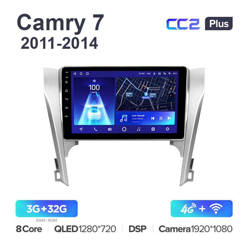 Teyes CC2 Plus 10,2"для Toyota Camry 7 2011-2014