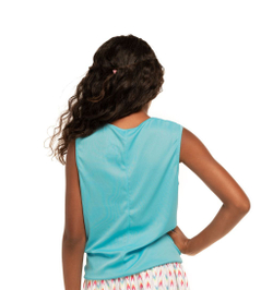 Футболка для девочки Lucky in Love Desert Vibes Twist Front Tank - Blue