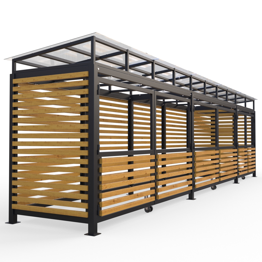 Площадка для сбора мусора Район на 4 контейнера + КГГ