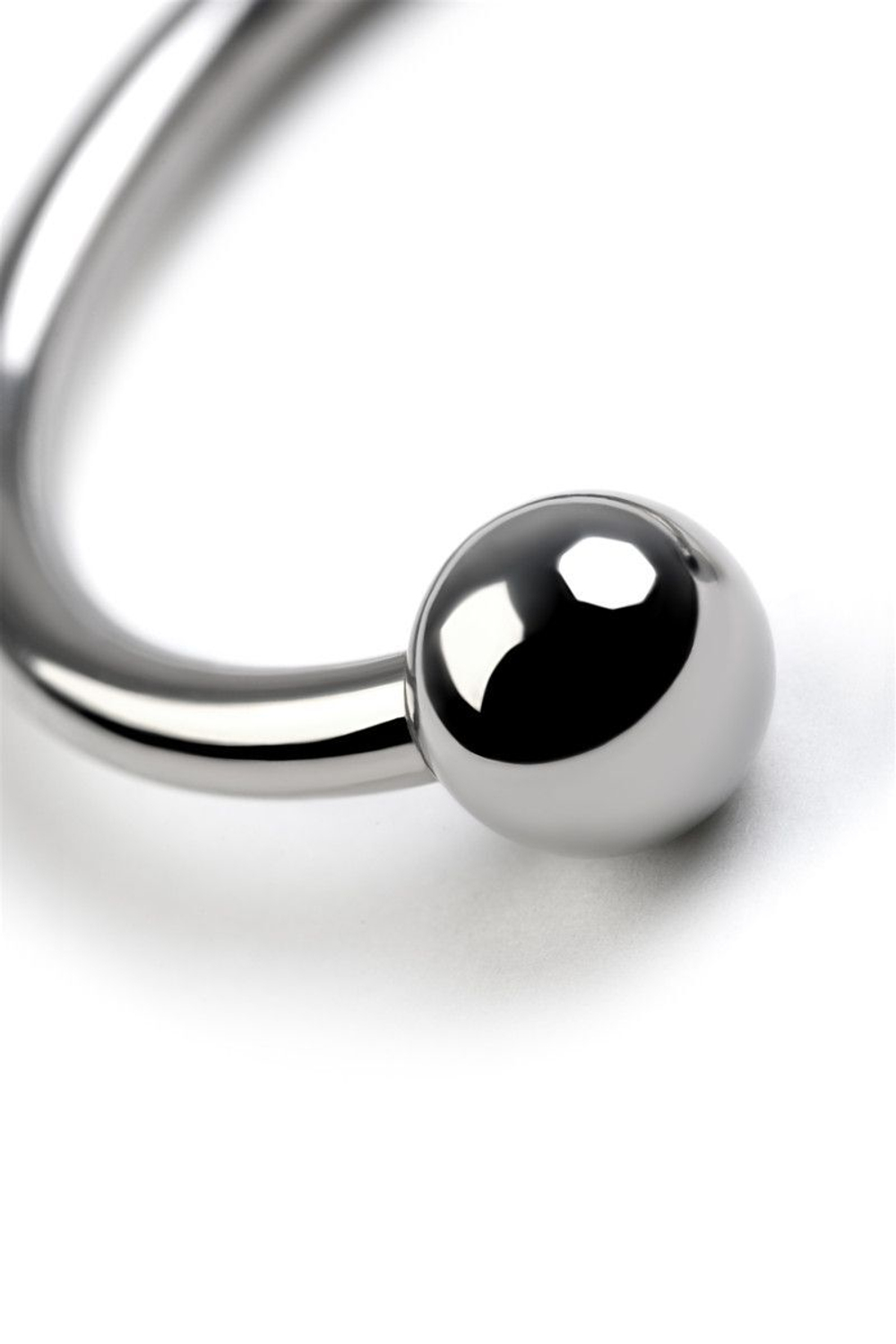 Серебристая подкова на головку пениса (Цвет: серебристый)