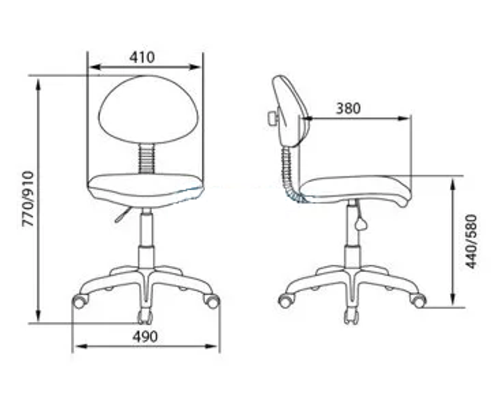 Кресло для персонала Стар gts (Логика gts)(без подлокотников)