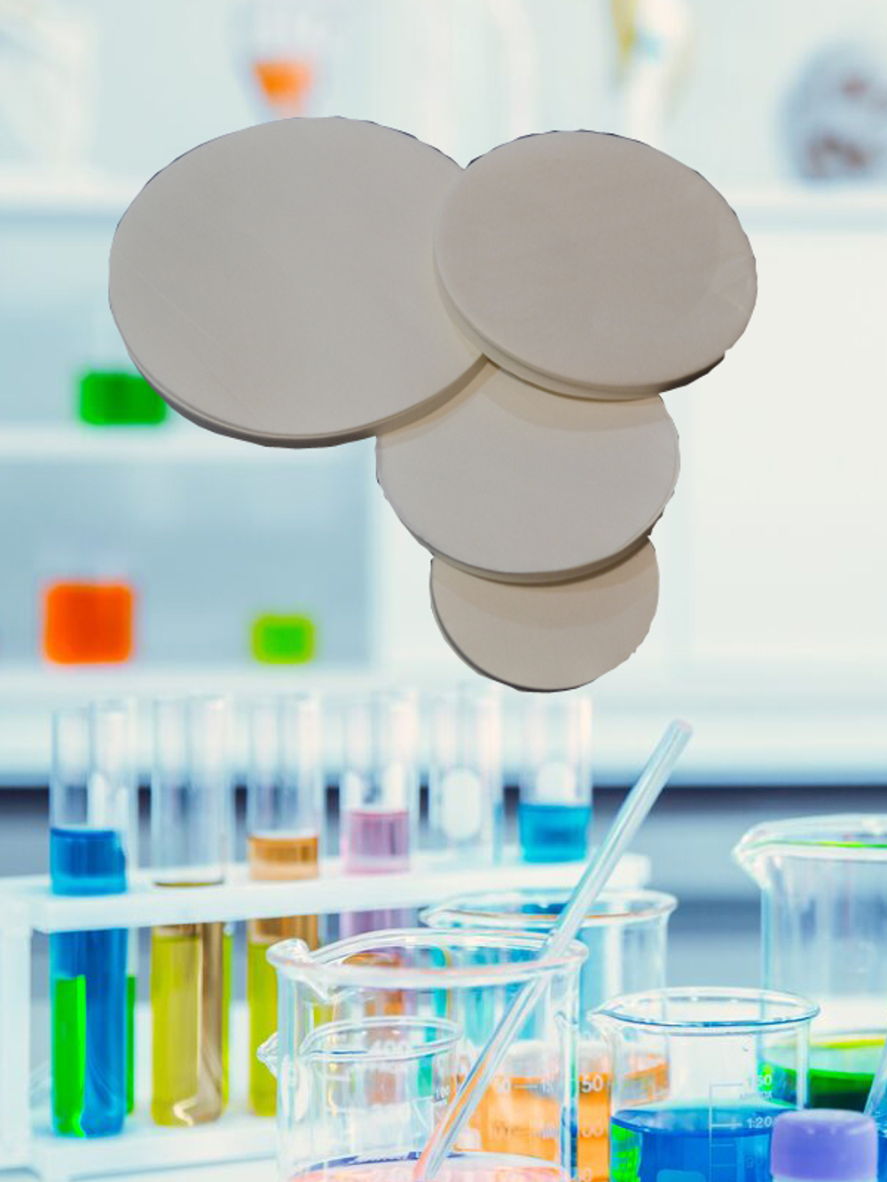 Фильтры зеленая лента д.90 мм.(100 шт./упак.)
