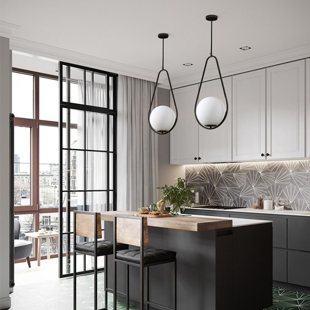 Подвесной светильник HOOP DROP Brass