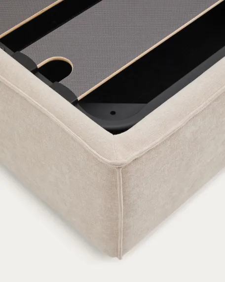 Кровать Arvian 180х200 см с подъемным механизмом, бежевый шенилл